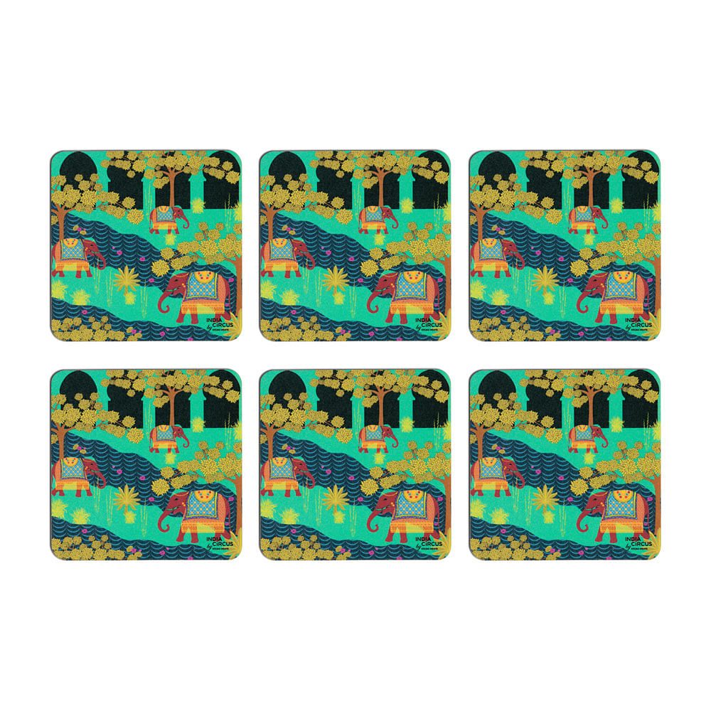 Riding with Royalty Rubber Coaster - (Set of 6)
