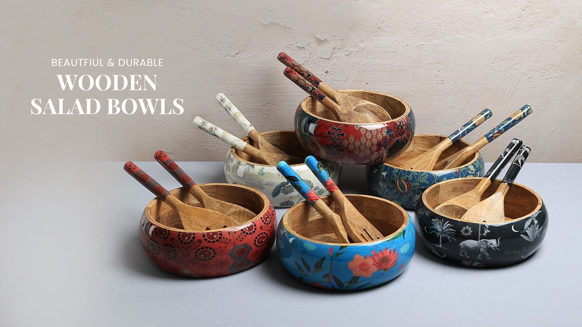Animalia Creations Salad Bowl Set
