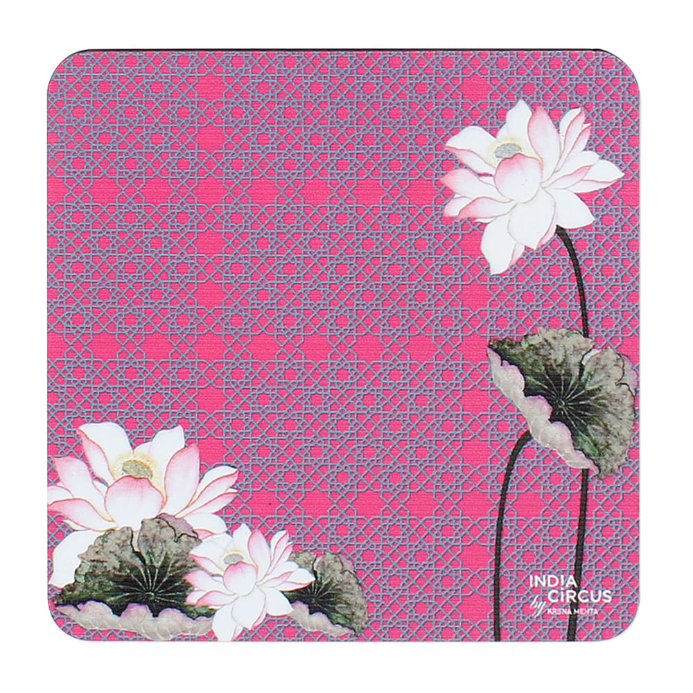Lotus Love MDF Coasters - (Set of 6)