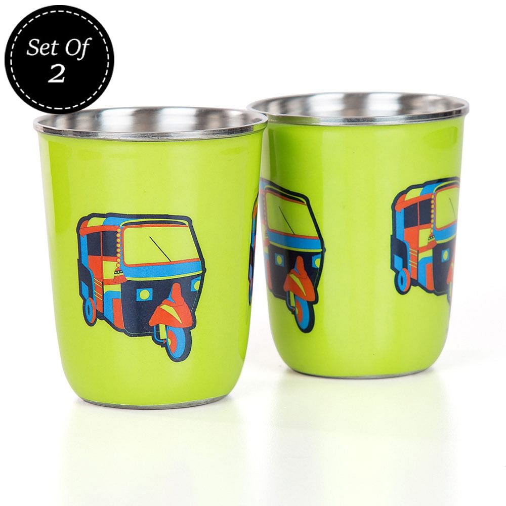 The Indian Influx Small Steel Tumbler (Set of 2)