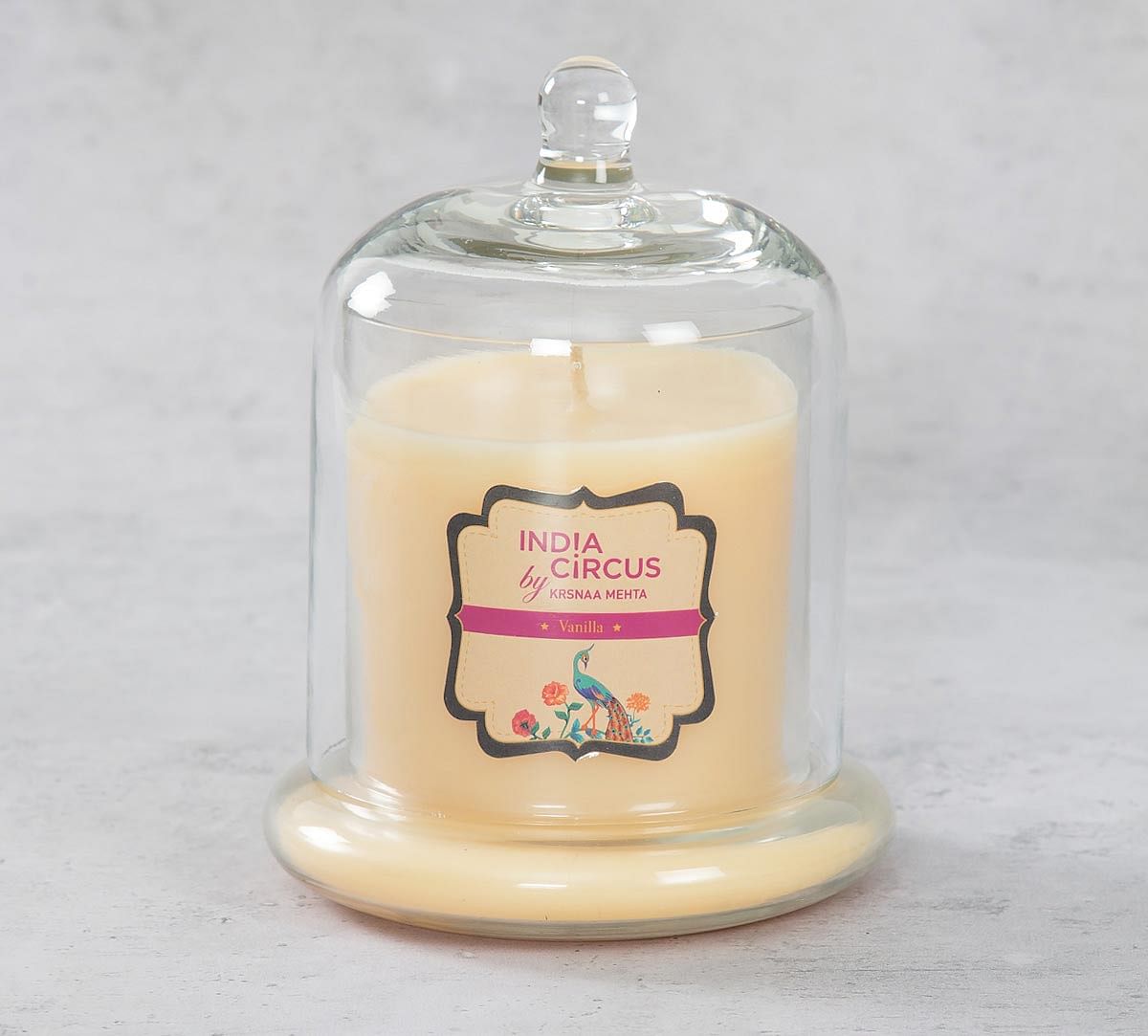 India Circus Vanilla Bean Glass Jar Scented Candle