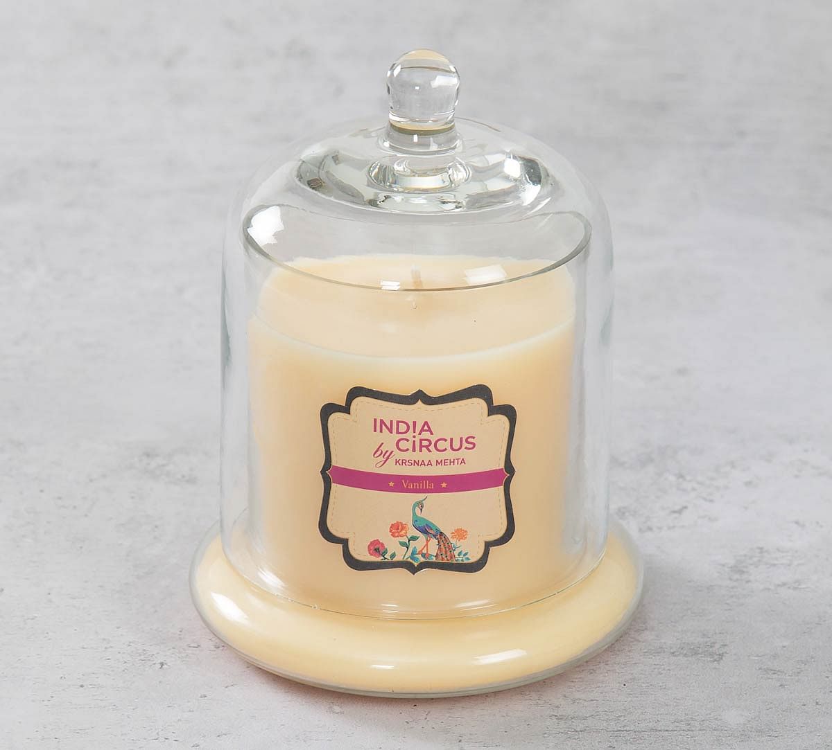 India Circus Vanilla Bean Glass Jar Scented Candle