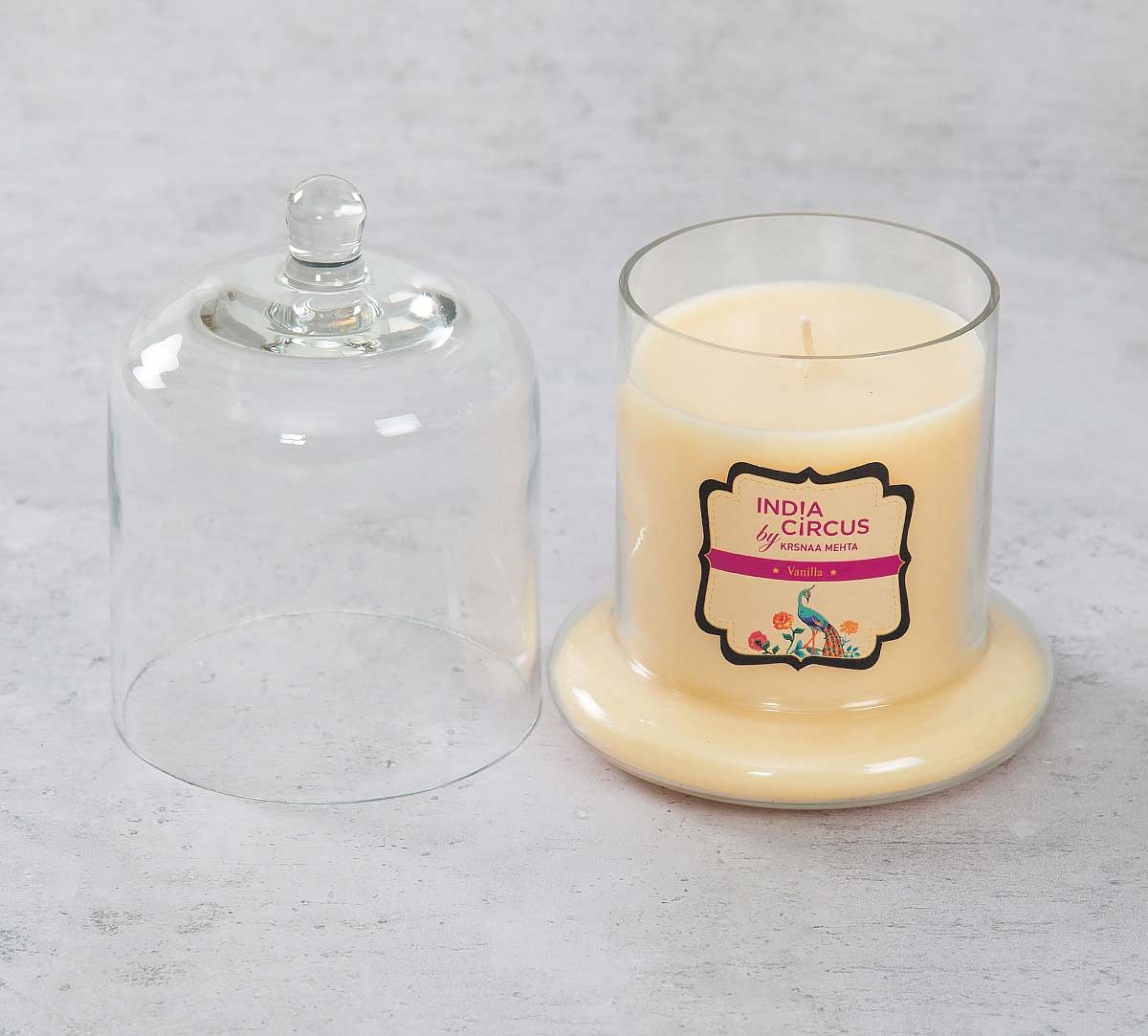 India Circus Vanilla Bean Glass Jar Scented Candle