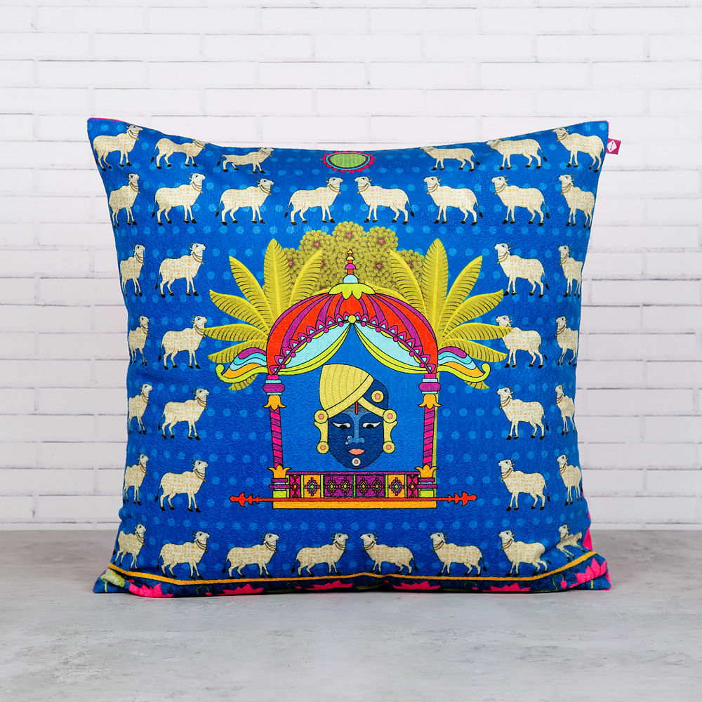Virgin Heiffers Blended Velvet Cushion Cover
