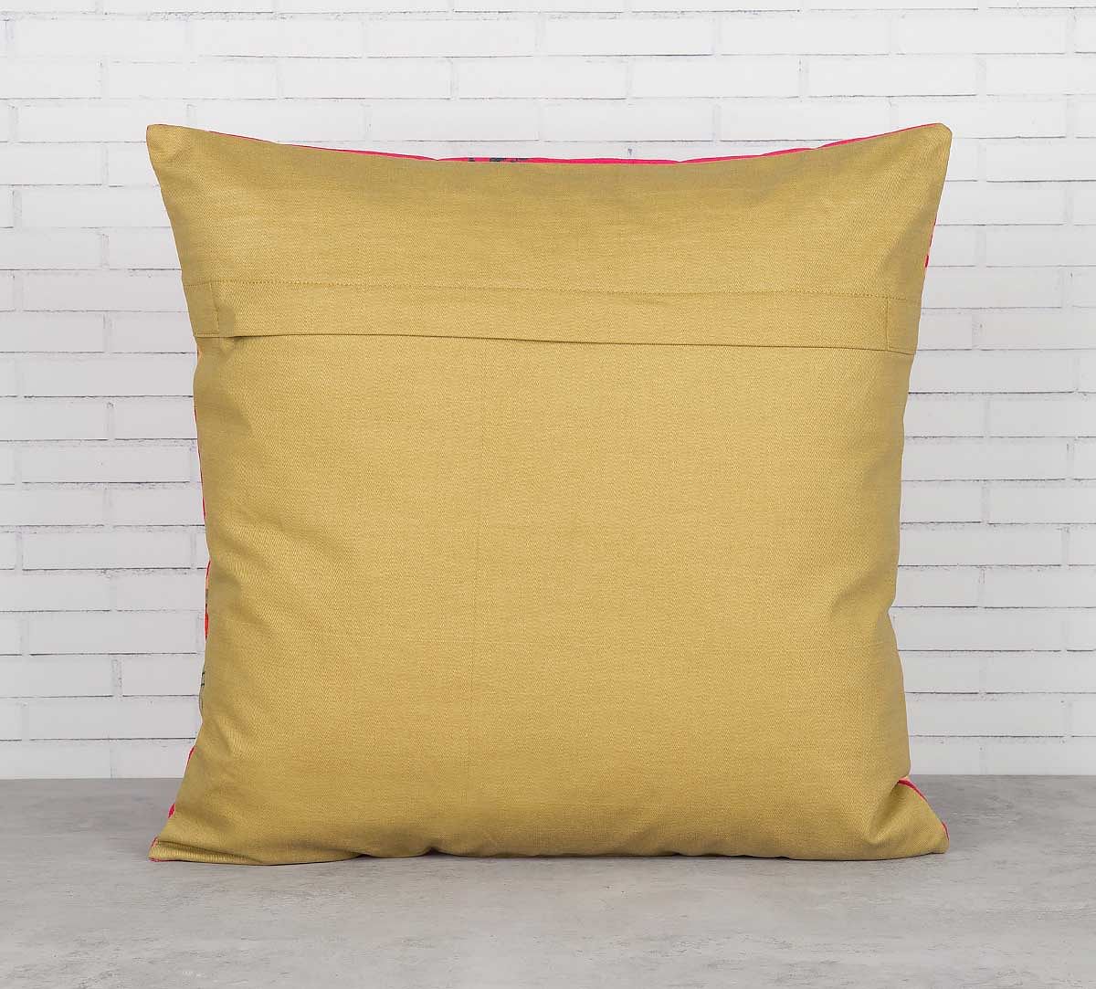 India Circus Wildlife Stamps Cushion Cover