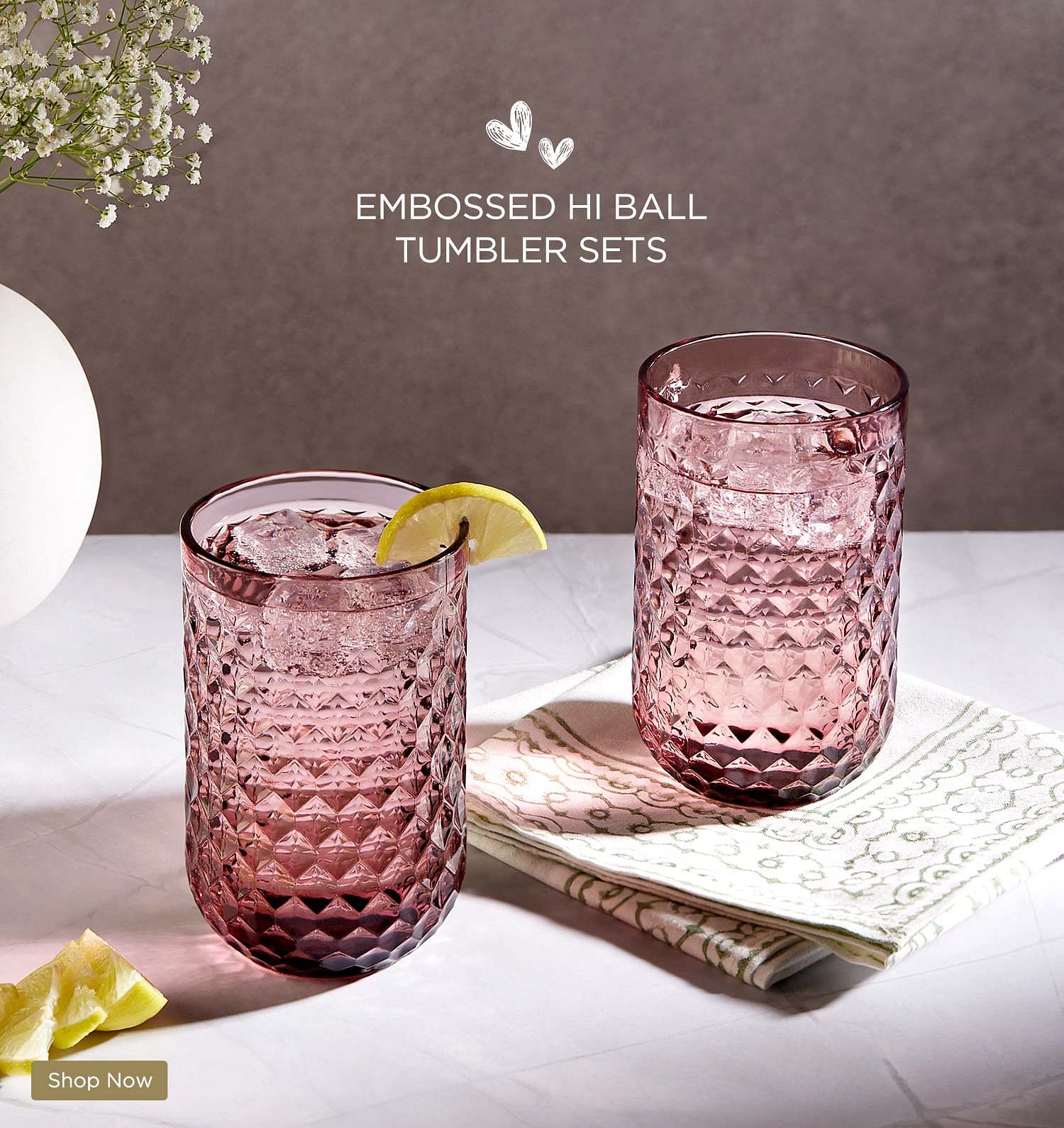 Buy Embossed Tumbler Set Online