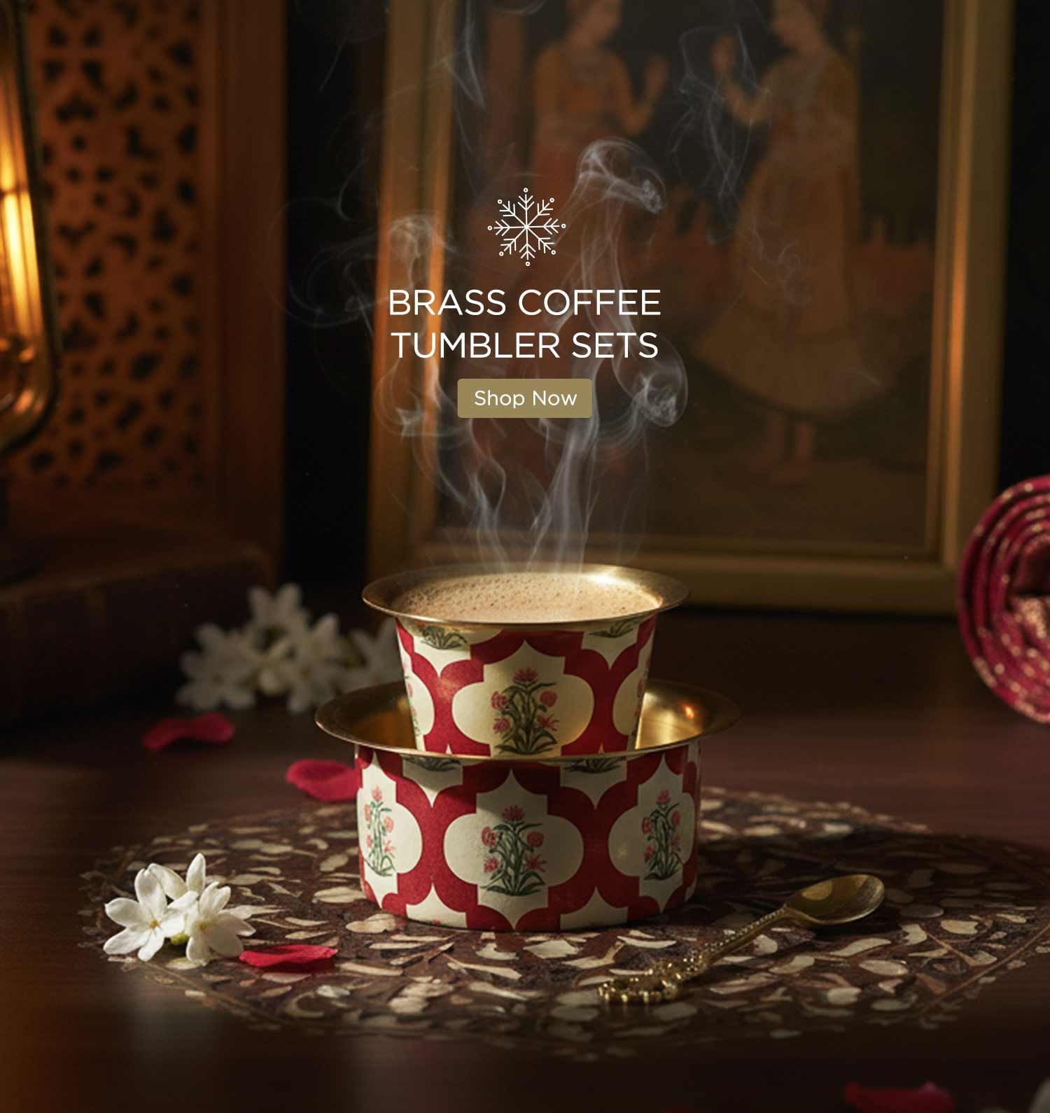 Buy Brass Coffee Tumbler Online