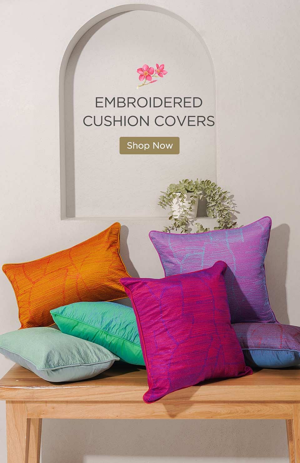 Buy Embraided Cushion Cover Online