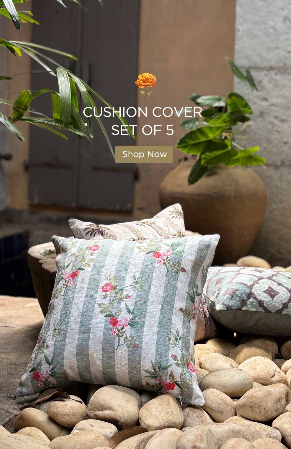 Buy Cushion Covers Set of 5 Cushion Cover Online