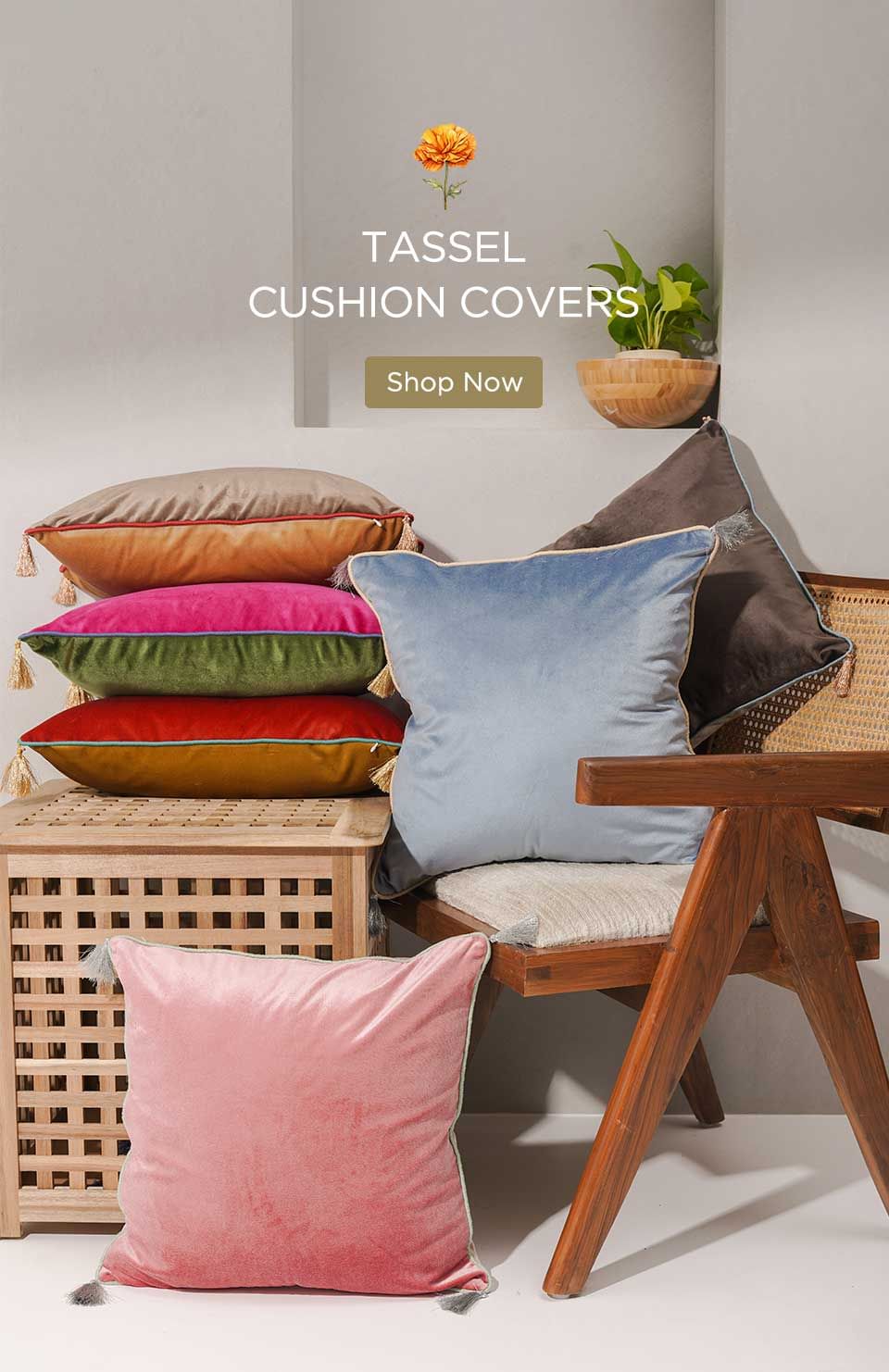 Buy Solid Cushion Covers Online